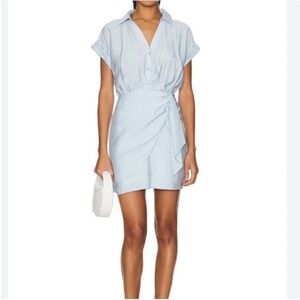 Steve Madden Adalyn Lighr  Blue Wrap Dress in Size Medium